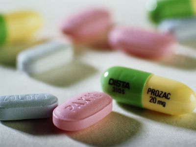 Prozac, Paxil and Zoloft anti-depressant tablets