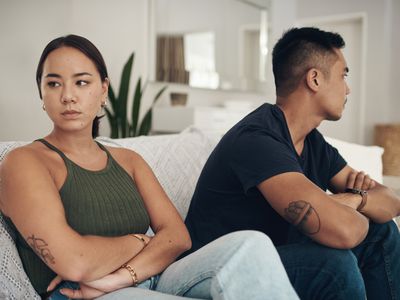couple not speaking to each other