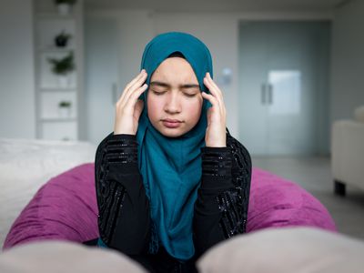 Worried and Nervous Young Muslim Girl