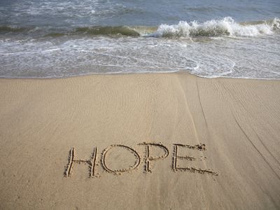 Hope is a good mantra for stress relief.