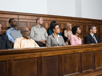 Jury in a Courtroom